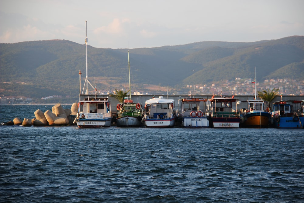 weißes und schwarzes Boot tagsüber auf Gewässern