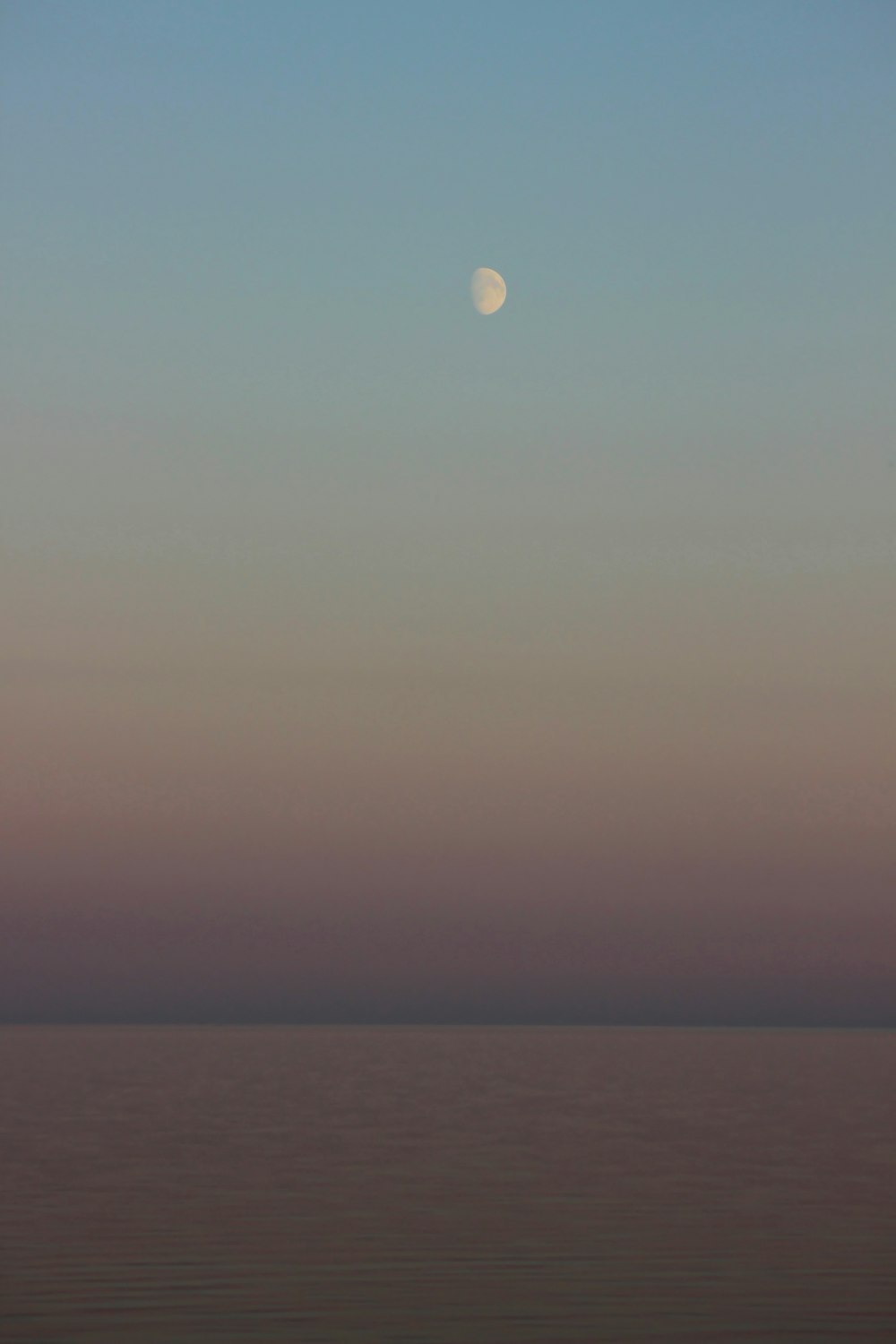 full moon over the sea