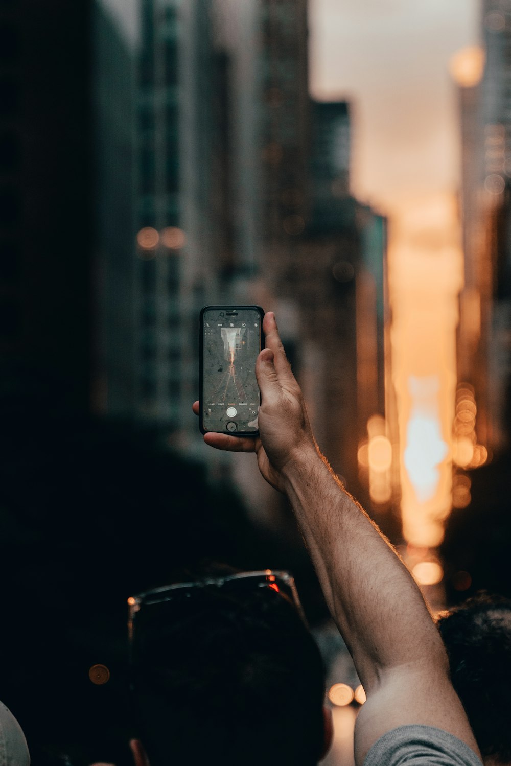 person holding black smartphone during night time