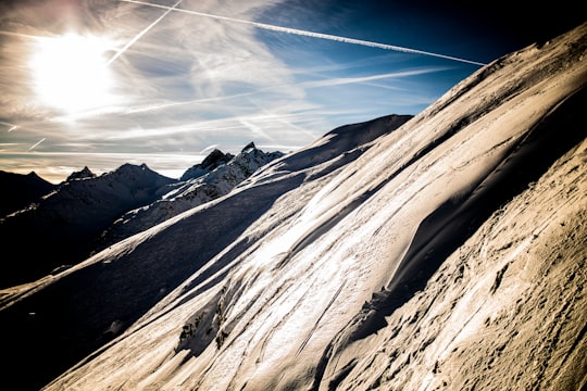 brown and white mountains under blue sky during daytime in Blatten (Lötschen) Switzerland