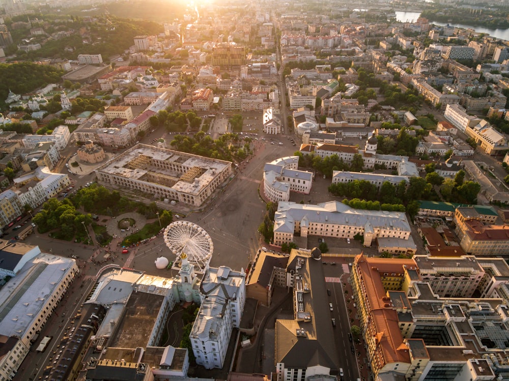 aerial view of city during daytime