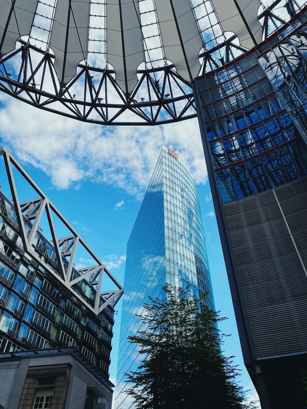 low angle photography of high rise building