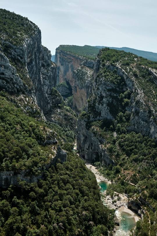 green and gray rocky mountain during daytime in Verdon Natural Regional Park France