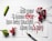 Elaborate calligraphy featuring a mix of black and red ink, with the text artfully arranged on a white paper. Surrounding the paper are small clusters of vibrant red flowers and a green leaf. A calligraphy pen with a green cap is placed beside the paper.