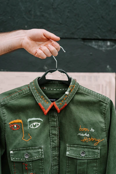 Embroidered jacket with intricate traditional motifs
