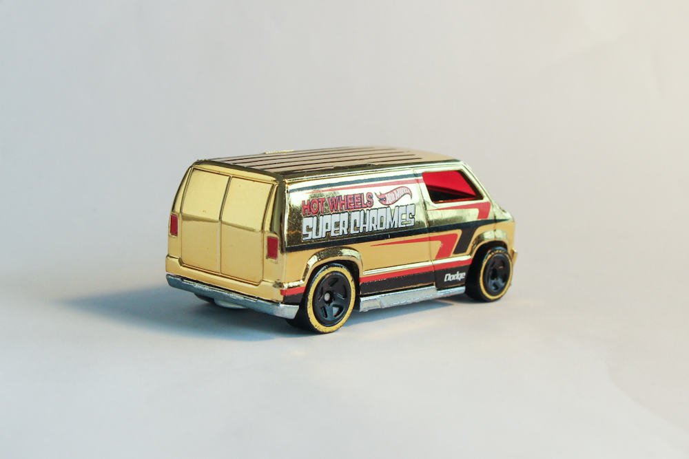 brown and white van scale model