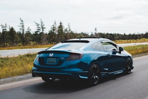 Blue Convertible