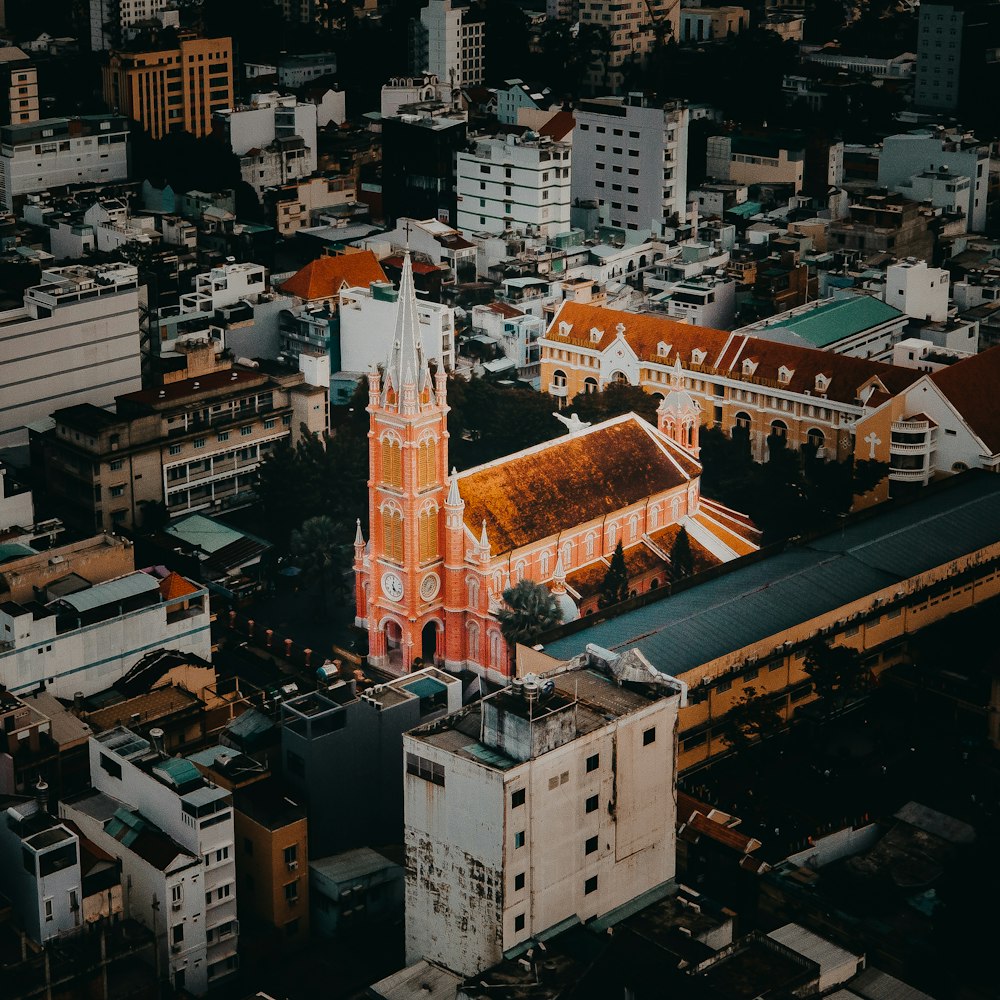 aerial view of city buildings during daytime