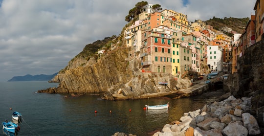 brown and white concrete buildings beside body of water during daytime in Manarola Italy