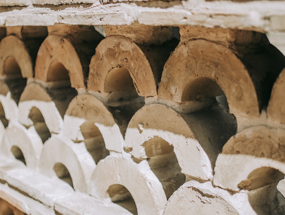 brown concrete wall with hole