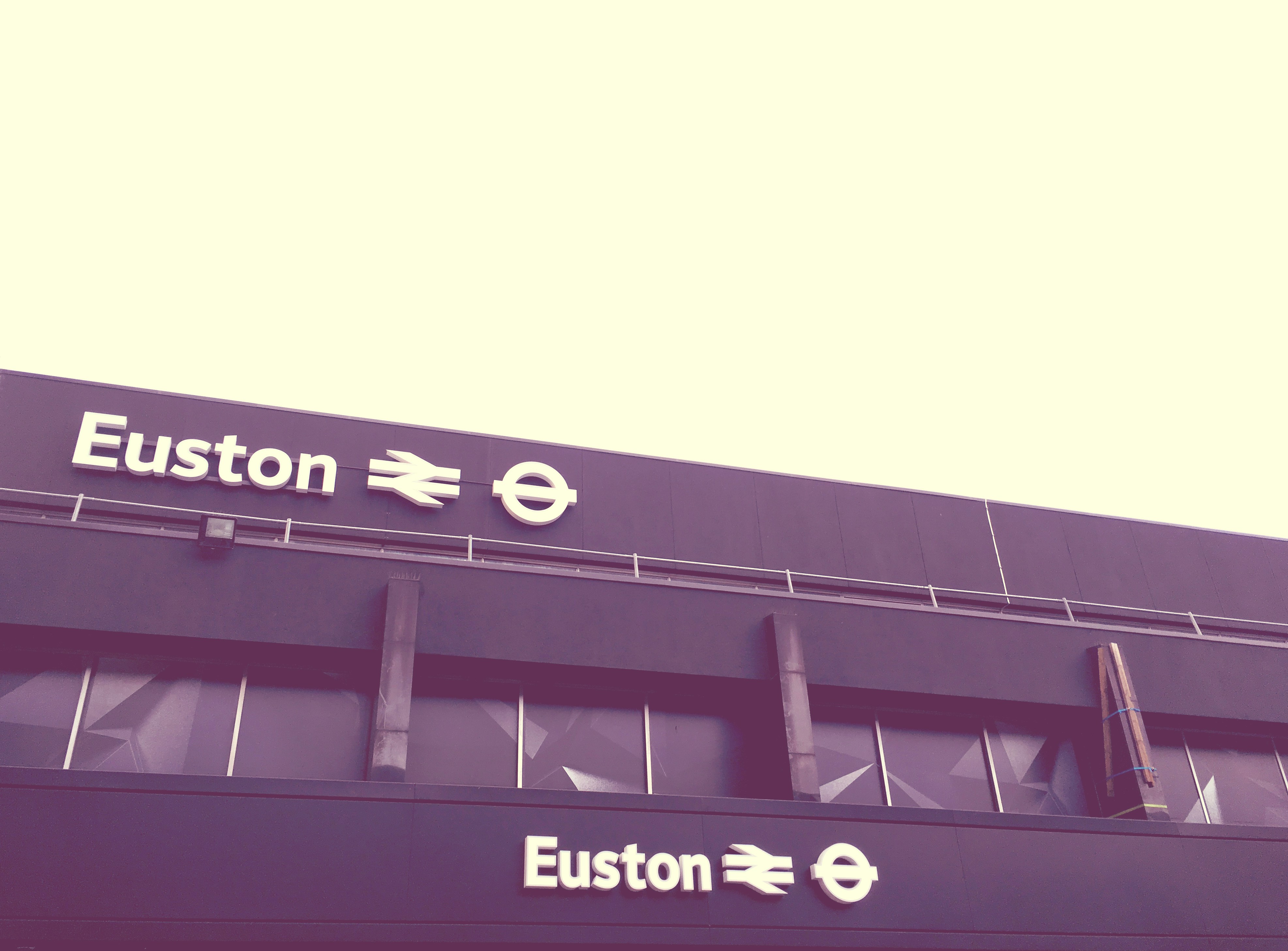 a building with a sign on the side of it