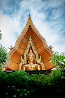 brown and gold concrete building