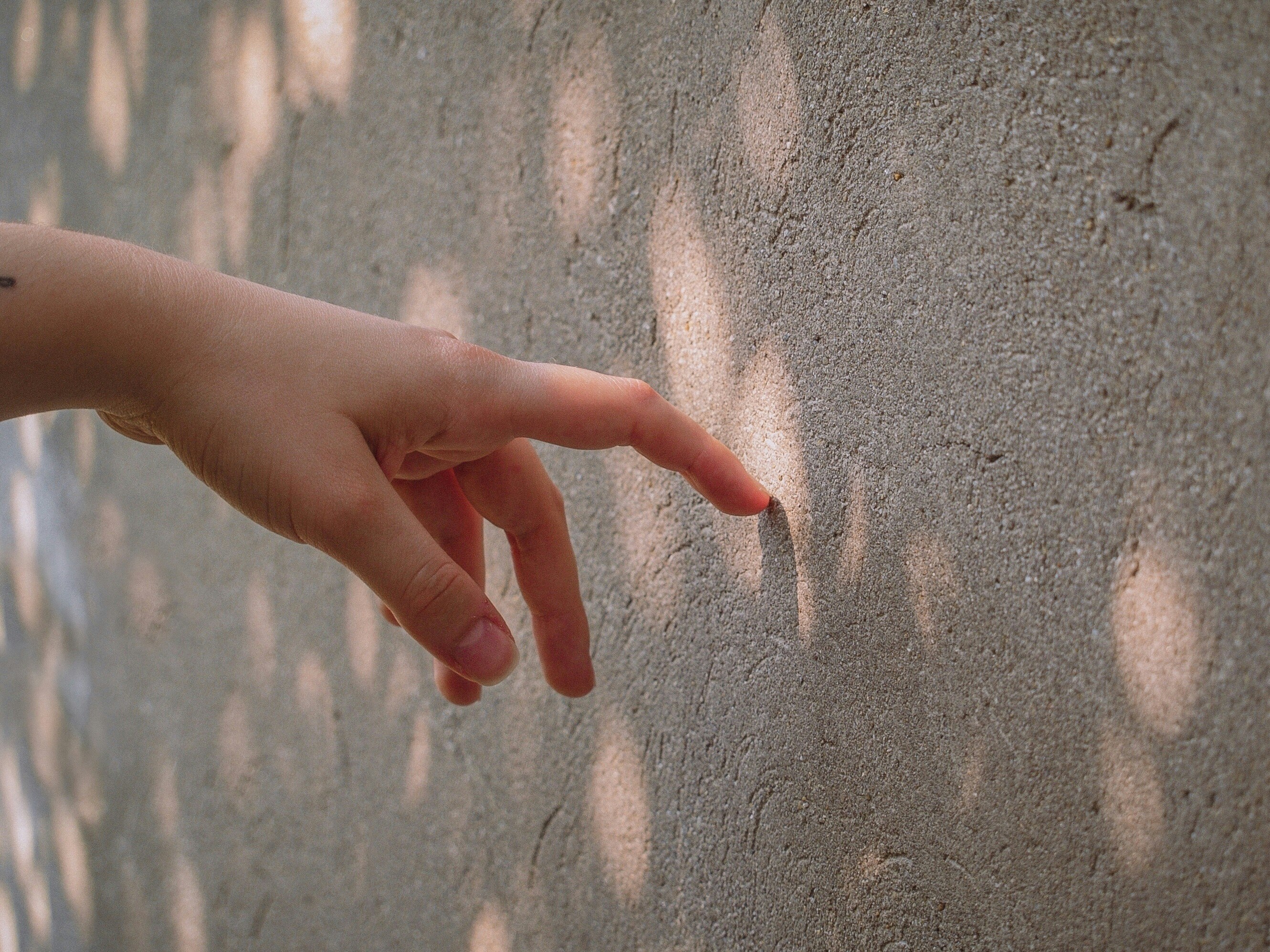 Person Building An Imaginary Wall With Hands