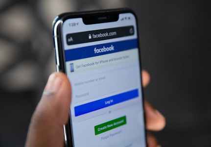 Facebook on smartphone