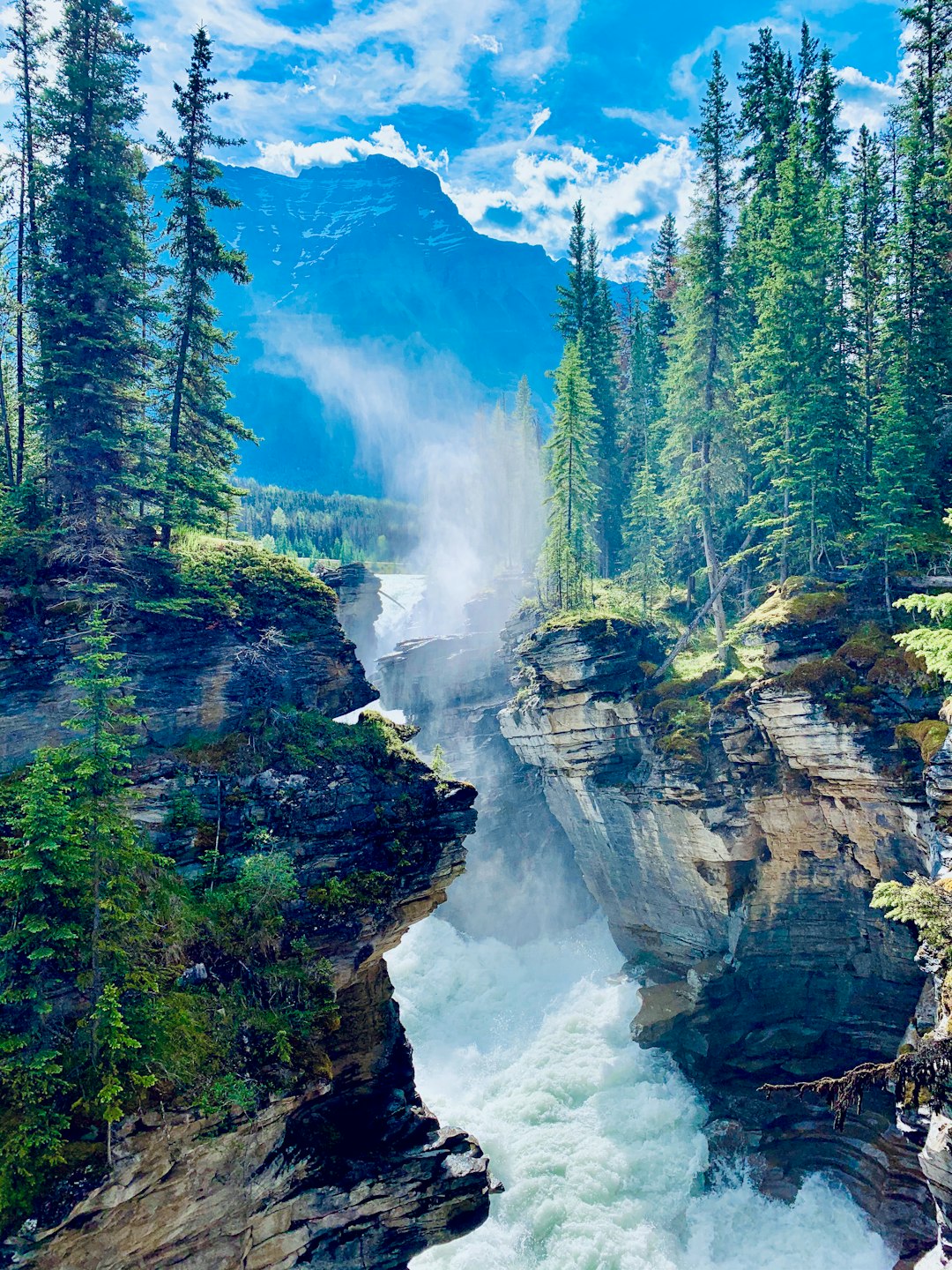 Waterfall photo spot Athabasca Falls Mount Robson Provincial Park