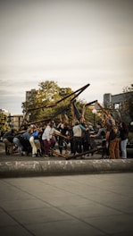 people sitting on bench during daytime