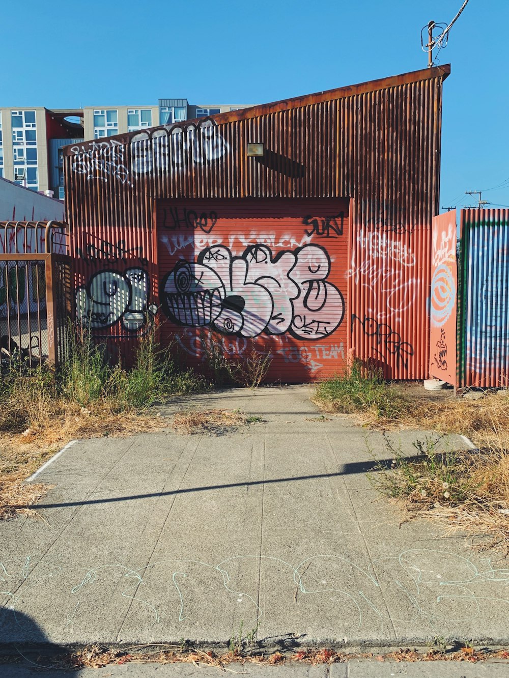 red and white concrete building