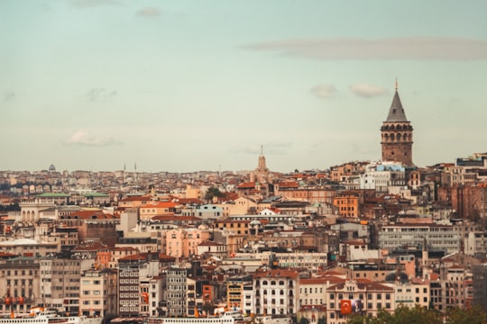aerial view of city buildings during daytime in Galata Tower Turkey
