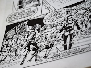 An illustrated panel showing a humorous interaction between characters.