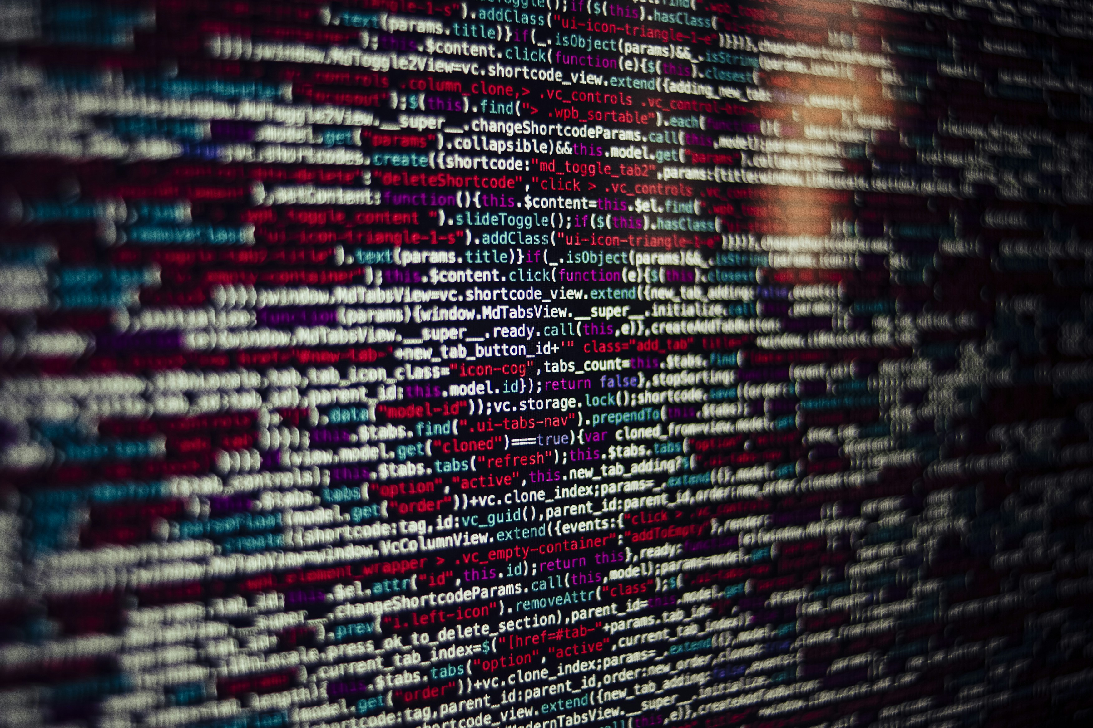 Web source code java script. Made with analog vintage lens, Leica Summicron-R 2.0 35mm (Year: 1978)