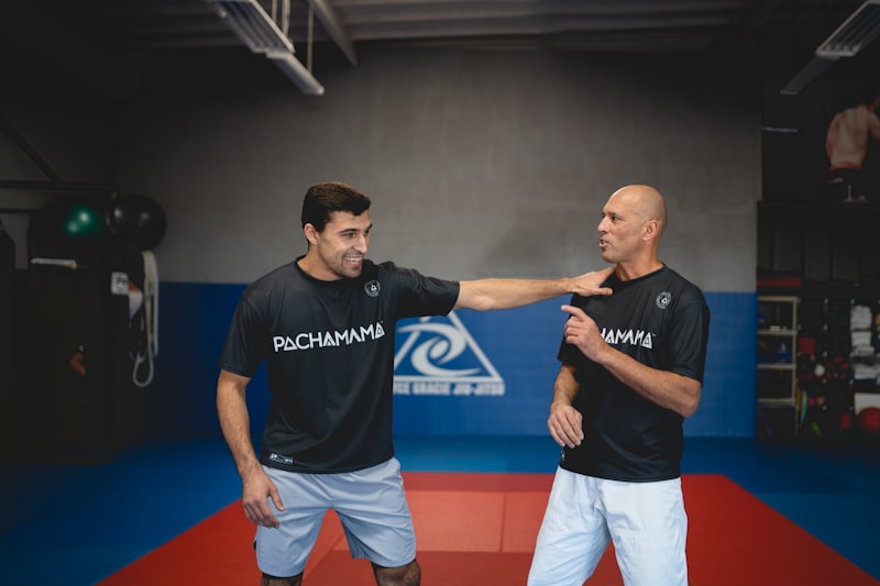 New student being welcomed to martial arts class