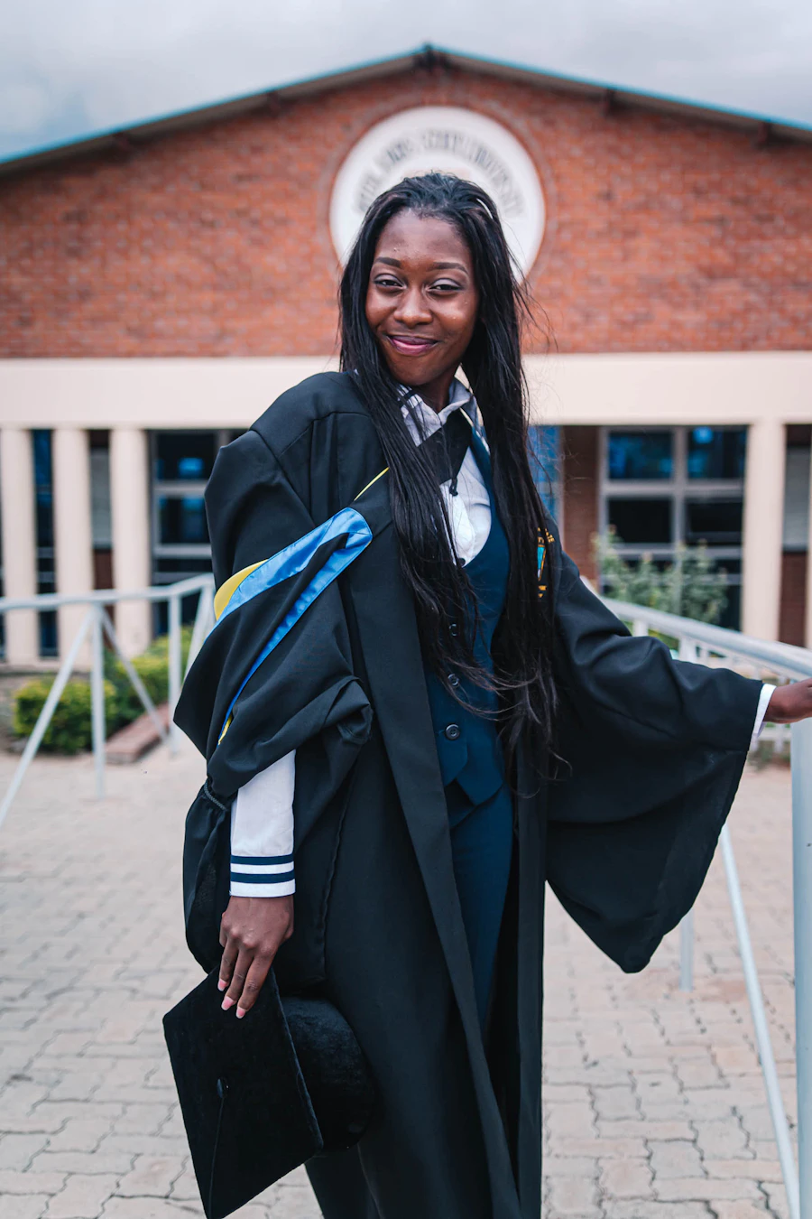 Black woman academic dress