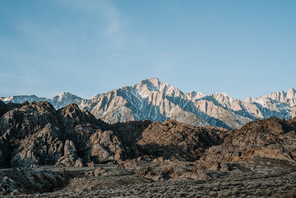 snow covered mountain under blue sky during daytime