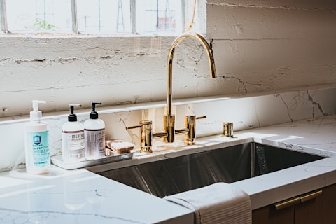 kitchen sink and faucet combo