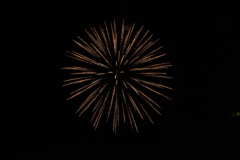 white and brown fireworks in the sky