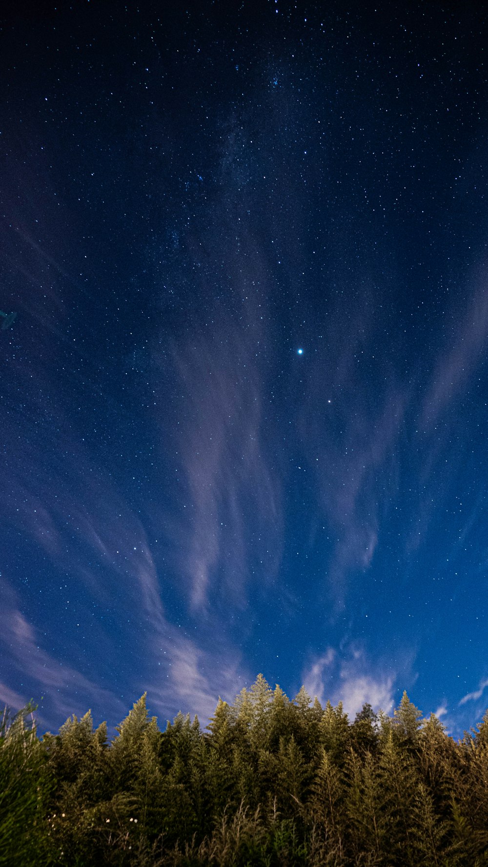 blue sky with stars during night time