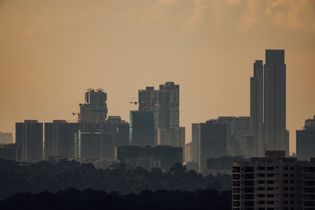 city skyline under white sky during daytime