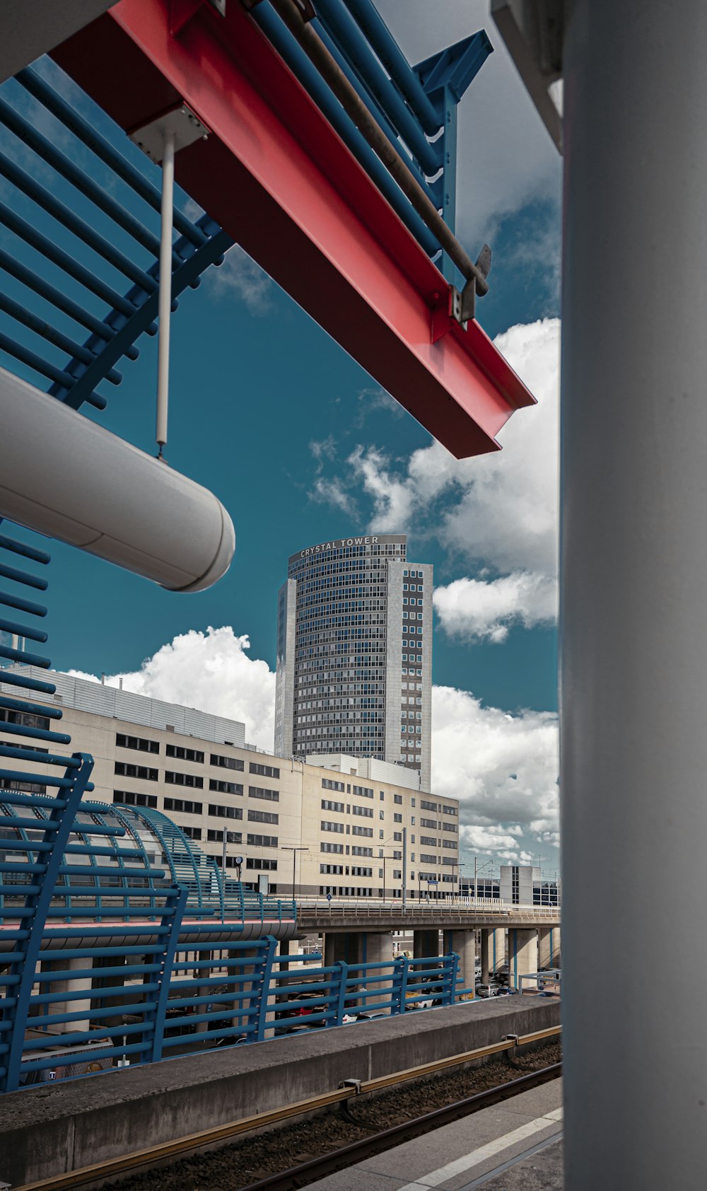 white and blue high rise buildings during daytime