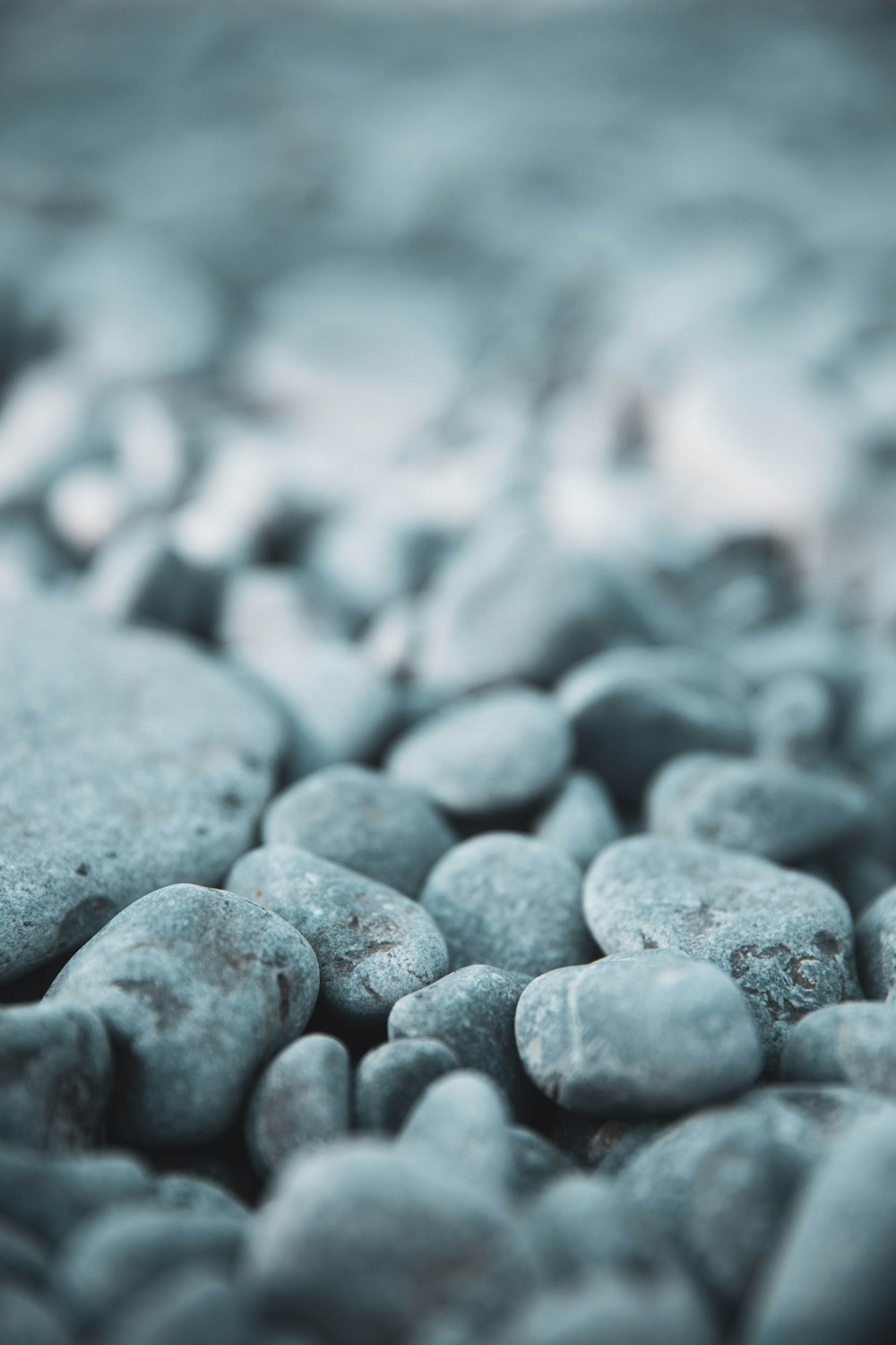 gray stones in grayscale photography
