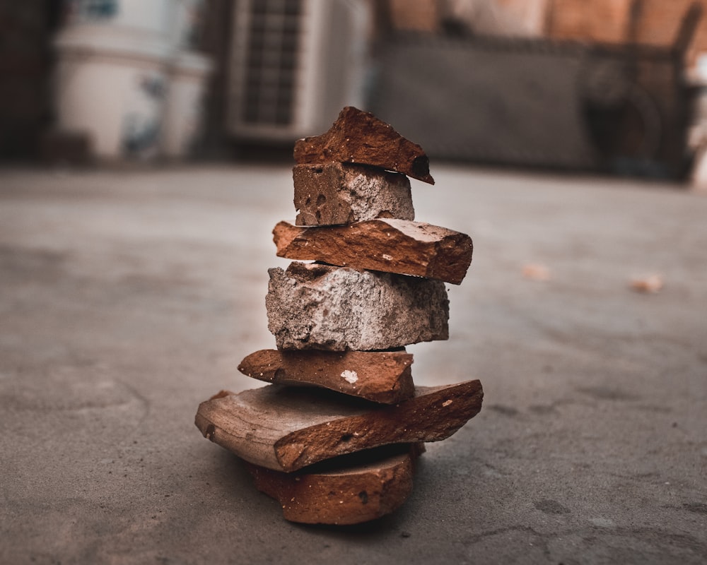 brown and gray rock formation