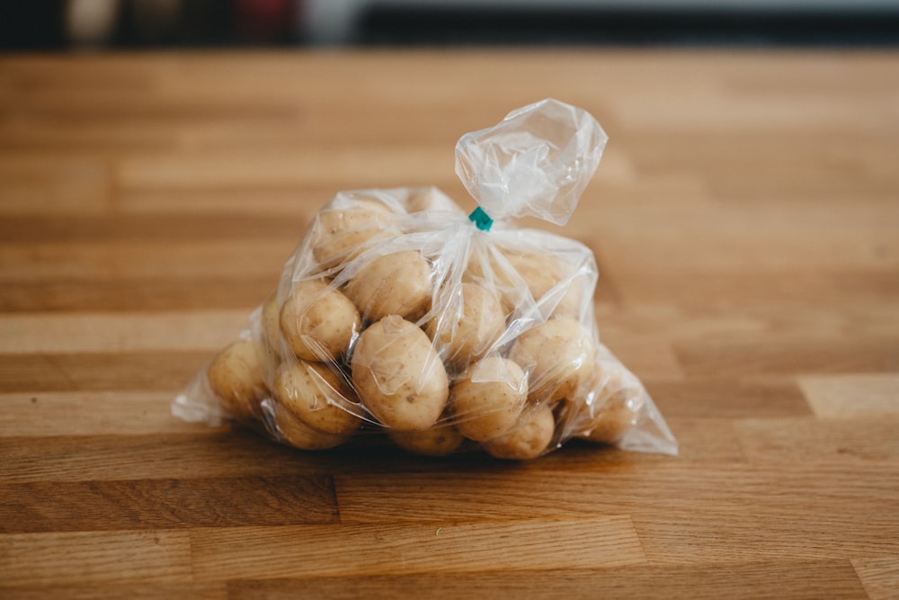 brown bread in plastic bag