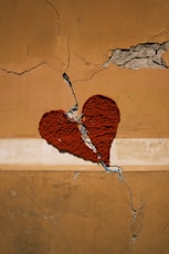 red heart shaped hanging decor