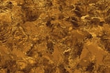 Close-up of a textured black and gold surface with Felitwo and Solana color details.