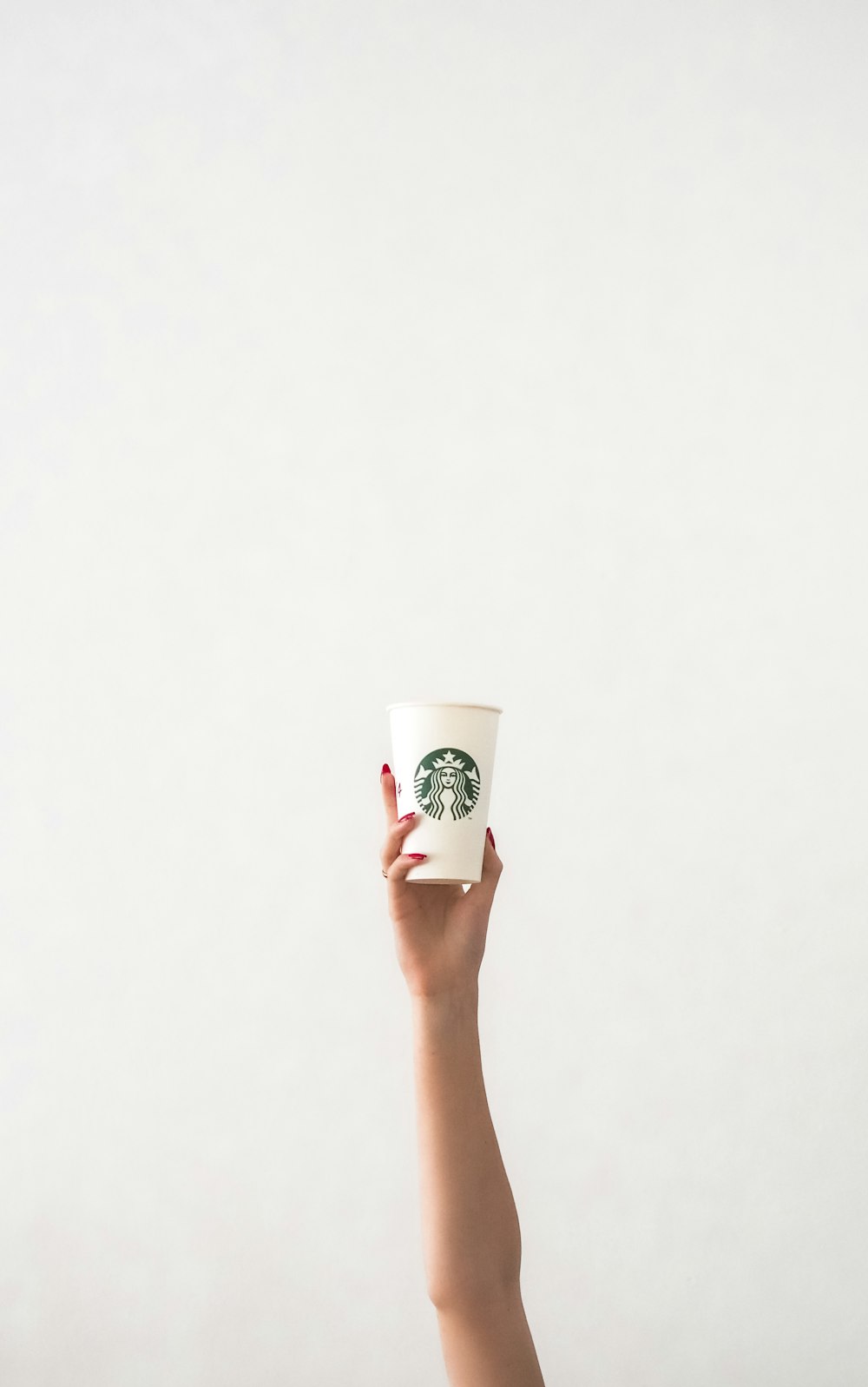 person holding white plastic cup