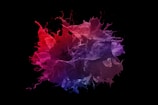 A splash of bold colors cascading across a sleek, modern interface.