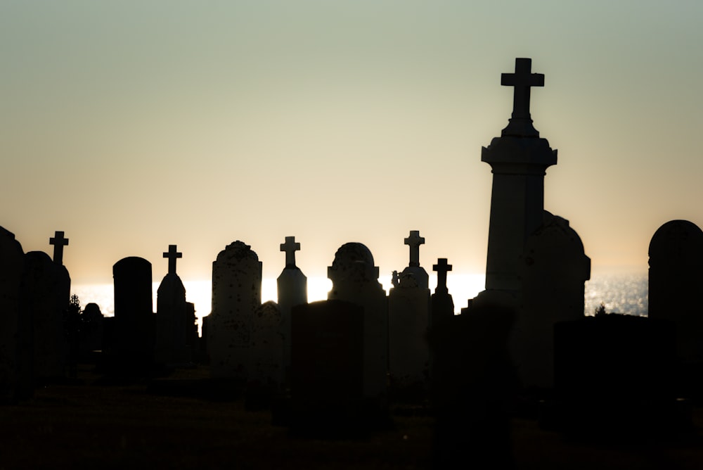 silhueta de pessoas em pé no topo do edifício durante o pôr do sol