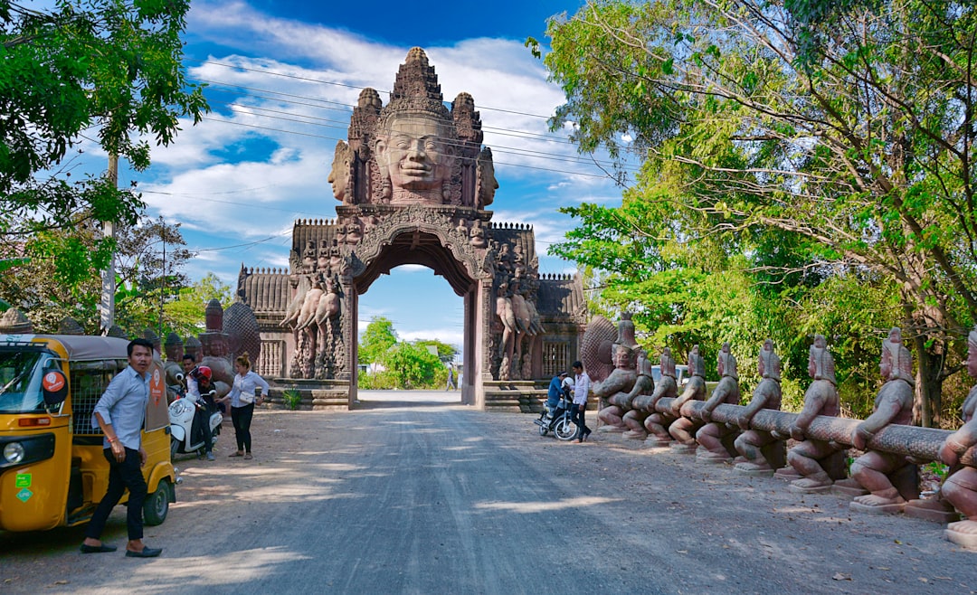 Landmark photo spot Phnom Reap Monastery Statue of King Father Norodom Sihanouk