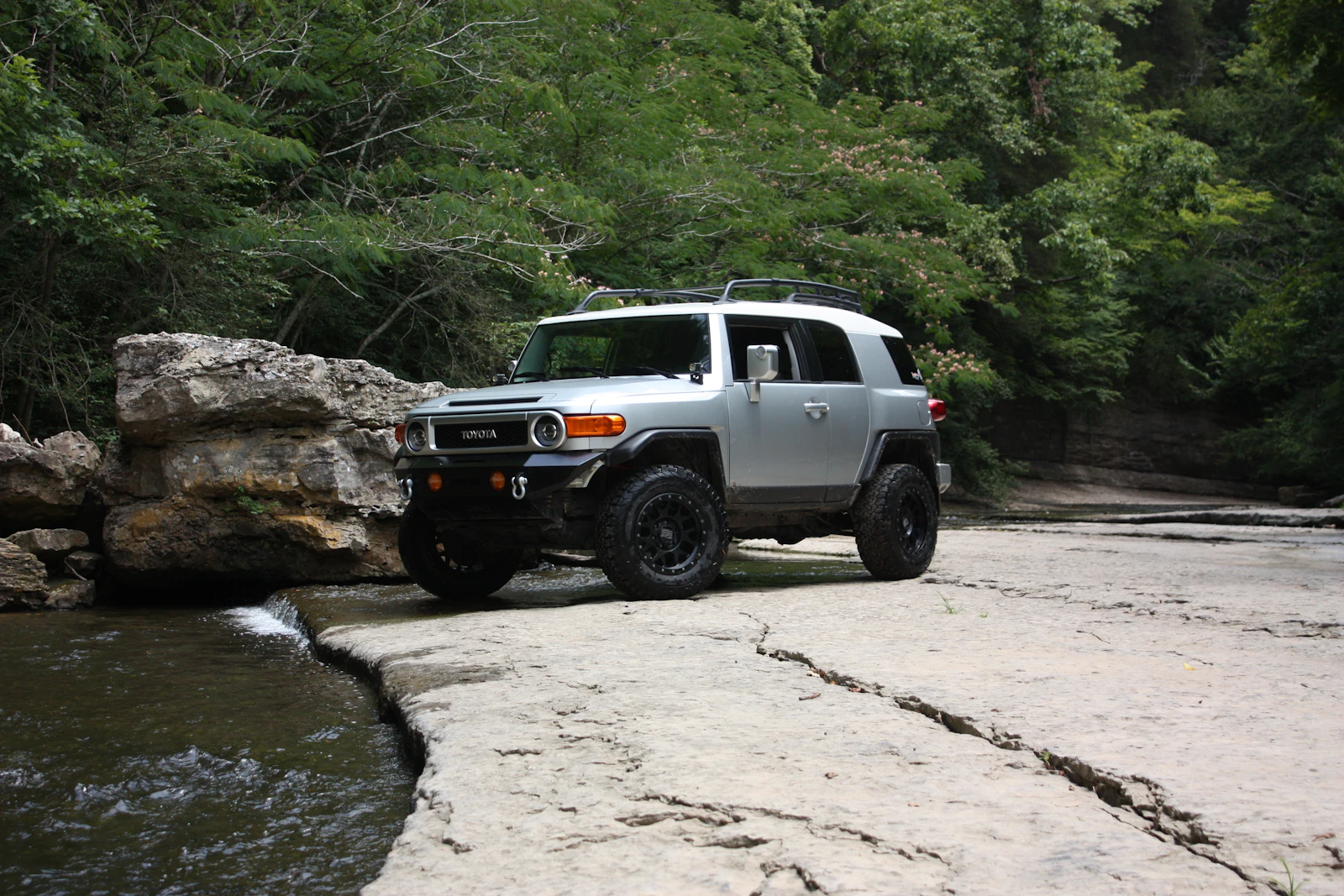 White Toyota FJ Cruiser reference vehicle