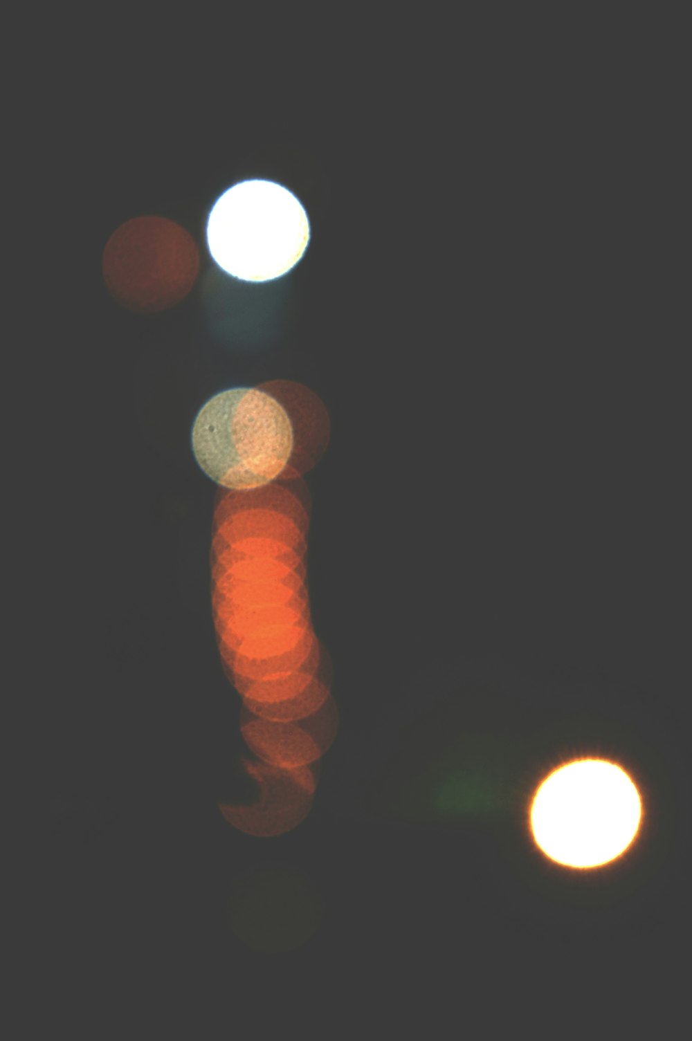 orange and yellow bokeh lights