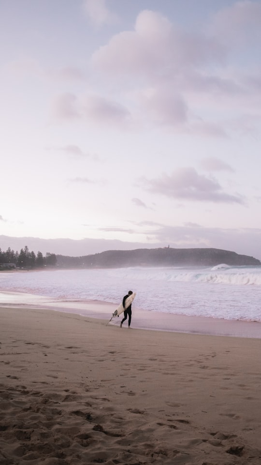 person walking on beach during daytime in Palm Beach Australia