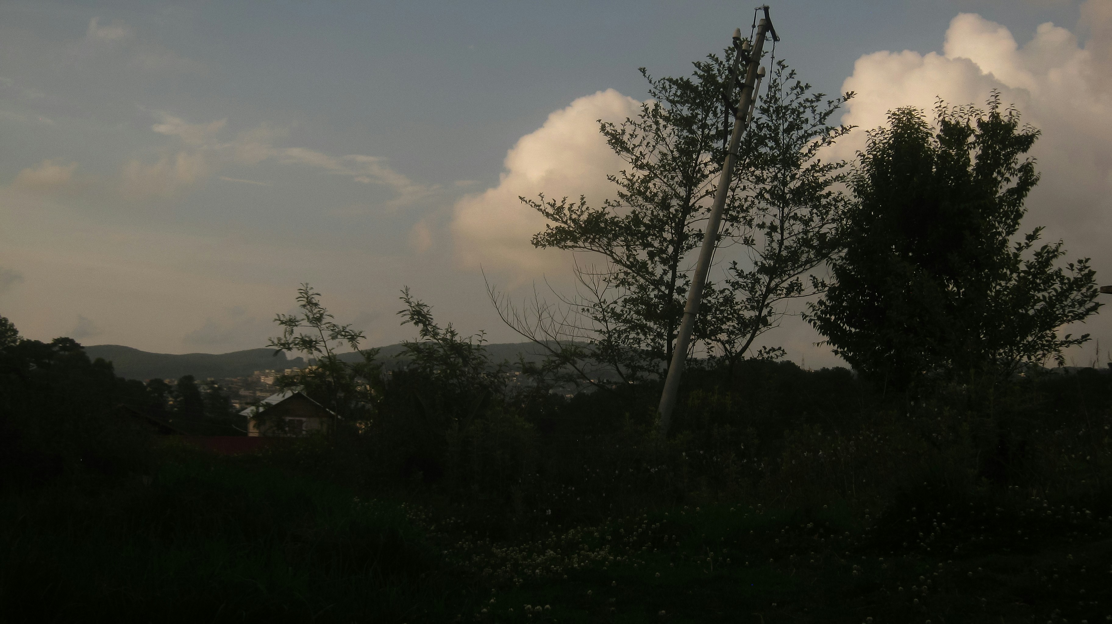 Shillong, India - Broken Electricity Post