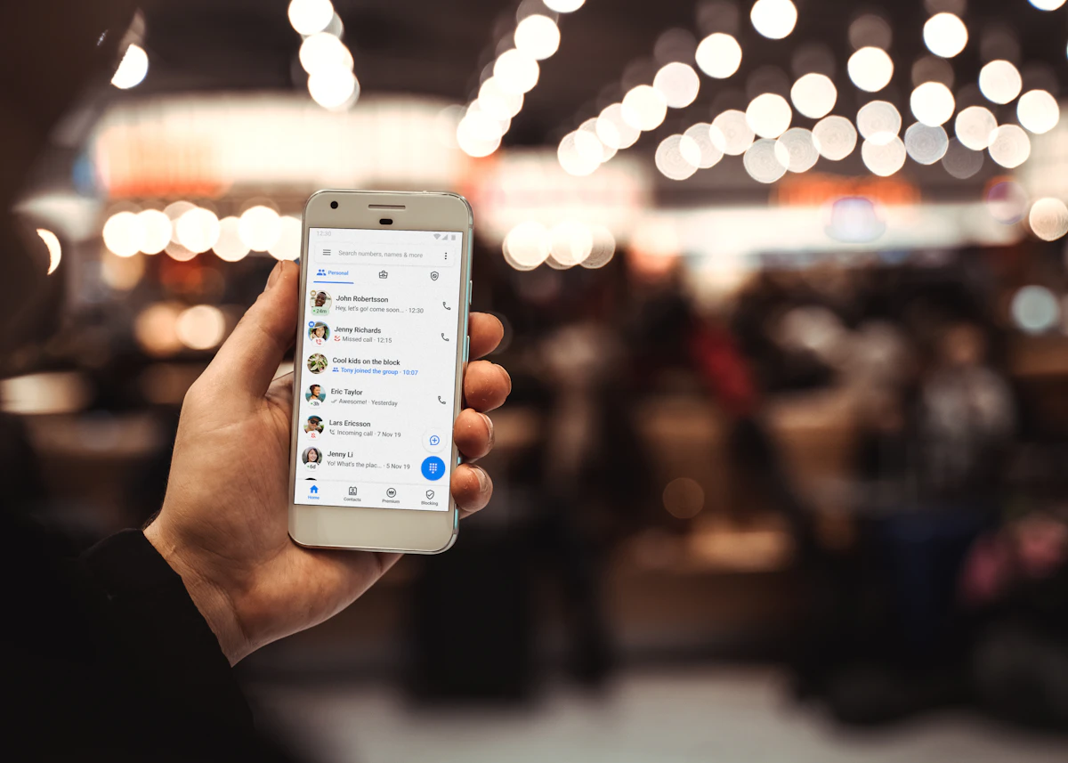 Lista de contactos y llamadas en un movil Android, contexto clave para detectar suplantaciones