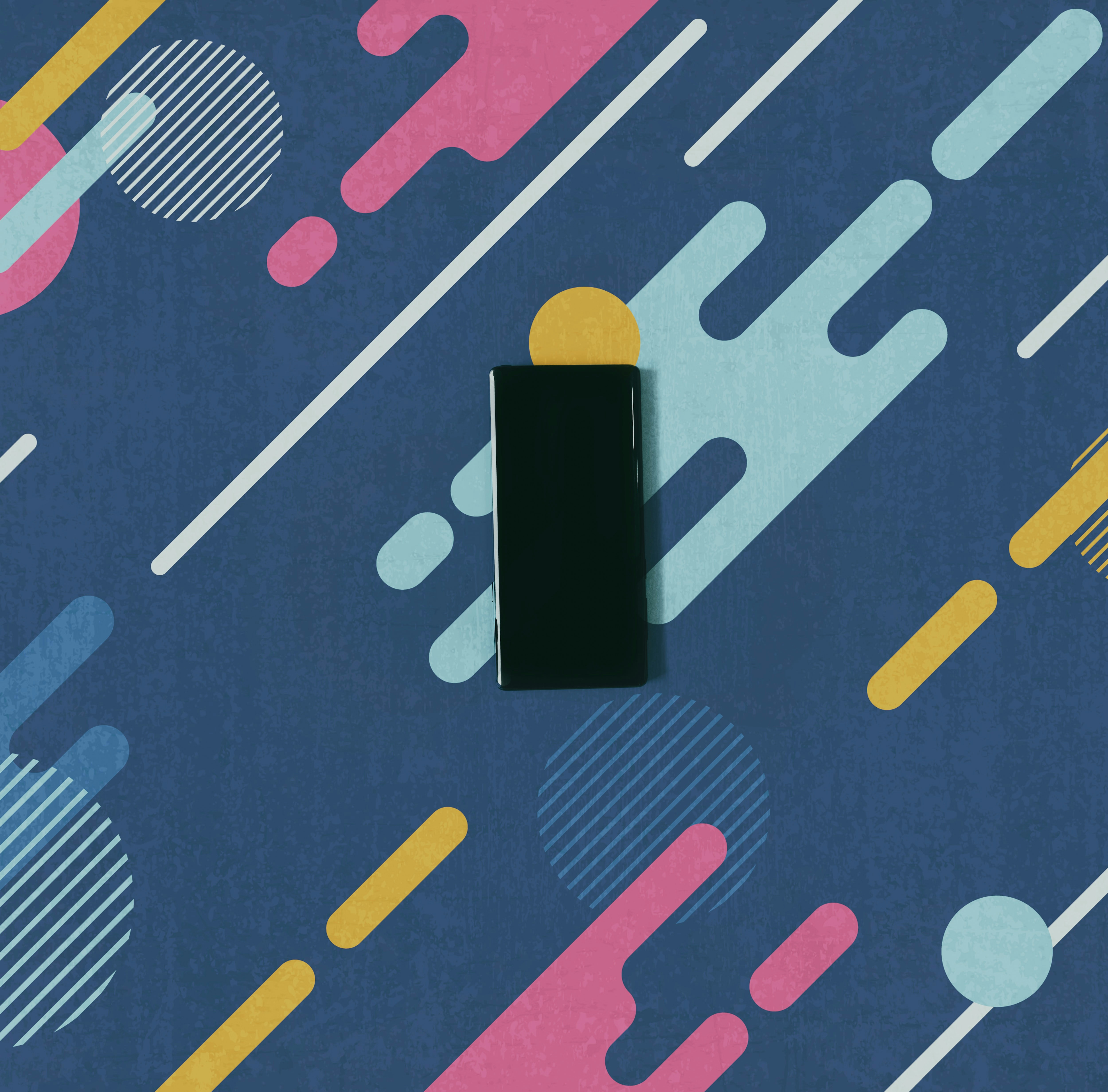 pink and blue heart print textile