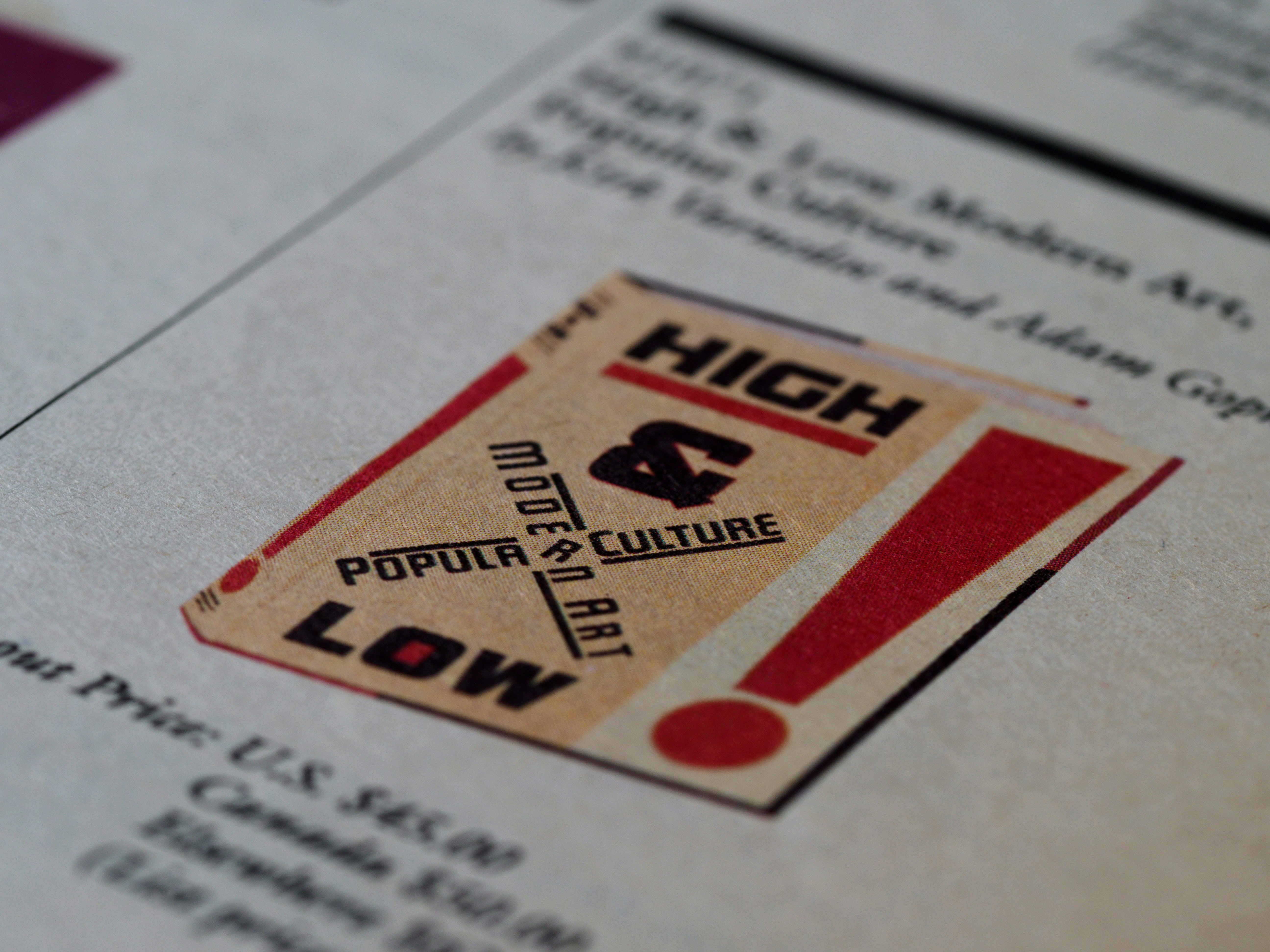 white red and black paper