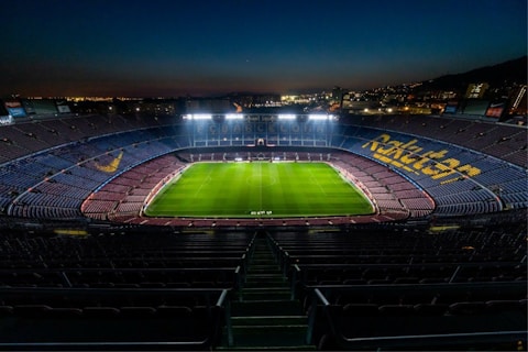 Foto del Camp Nou Spotify nocturna