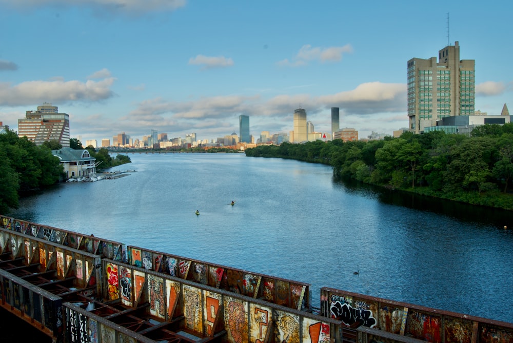 brown wooden dock on river during daytime